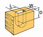 mortise dimensions